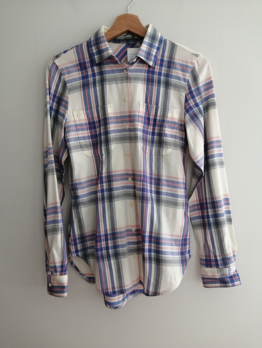 NWT Icebreaker Cool Lite Kahla Long Sleeve Plaid Button Up Wool Lyocell Blend XS